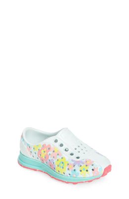 Native Shoes Robbie Floral Water Friendly Perforated Slip-On in Coastal Blue/Hydrangea Blue