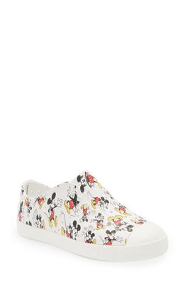 Native Shoes x Disney Jefferson Print Slip-On Sneaker in Shell White/mickey Print