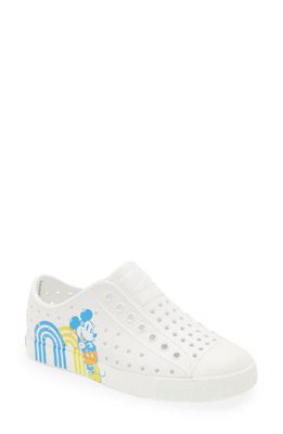 Native Shoes x Disney Kids' Jefferson Print Slip-On Sneaker in Shell White/positive Mickey