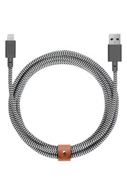 Native Union BELT Extra Large Lightning to USB Charging Cable in Zebra