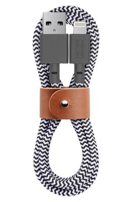 Native Union BELT Lightning to USB Charging Cable in Zebra