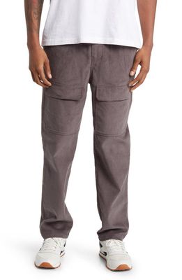 Native Youth Corduroy Cargo Pants in Grey