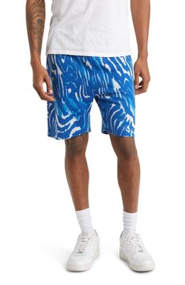 Native Youth Jacquard Jersey Shorts in Blue