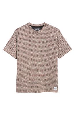 Native Youth Relaxed Fit Jacquard T-Shirt in Brown