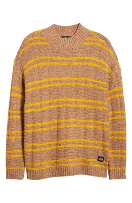Native Youth Relaxed Fit Stripe Sweater in Brown