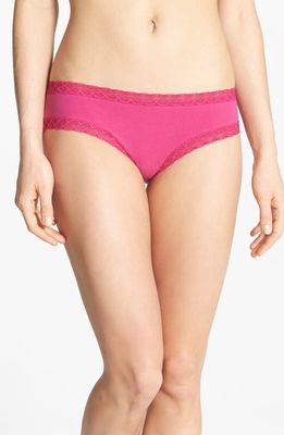 Natori Bliss Cotton Girl Briefs in Bright Pink