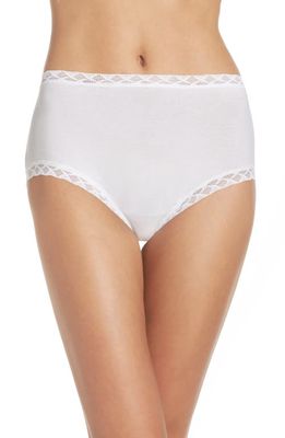 Natori Bliss Stretch Cotton Full Briefs in White