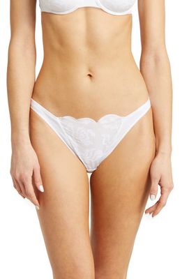 Natori Essence Embroidered Bikini in Brgt White