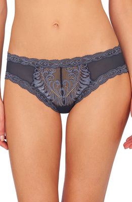 Natori Feathers Hipster Briefs in Ash Navy