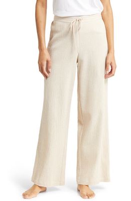 Natori Onsen Cotton Woven Pajama Pants in Sand Dune