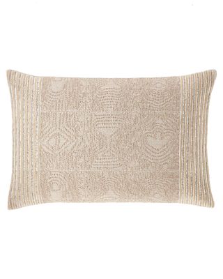 Natural Brocade Decorative Pillow