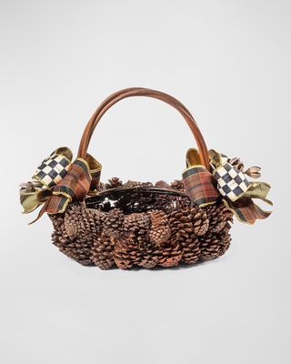 Natural Pinecone Basket