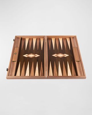 Natural Walnut Tree Trunk Backgammon Set