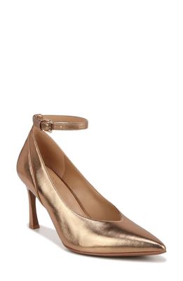 Naturalizer Ace Pointed Toe Pump in Butterscotch Brown Leather