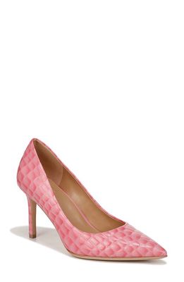 Naturalizer Anna Pointed Toe Pump in Flamingo Pink Leather