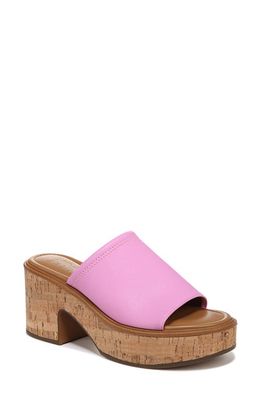 Naturalizer Cassie Platform Slide Sandal in Pink Synthetic