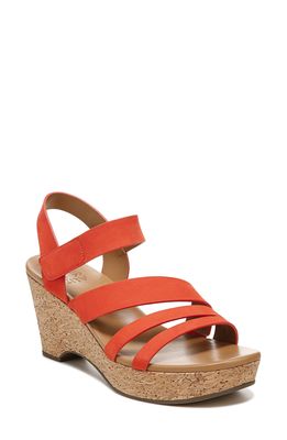 Naturalizer Cynthia Platform Wedge Sandal in Melon Sorbet