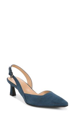 Naturalizer Dalary Slingback Pump in Oceanic Blue Suede