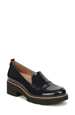 Naturalizer Darry Leather Loafer in French Navy Leather