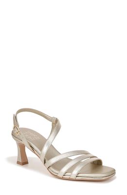 Naturalizer Galaxy Slingback Sandal in Champagne Faux Leather