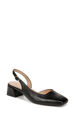 Naturalizer Jayla Half d'Orsay Slingback Pump in Black Leather