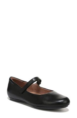 Naturalizer Maxwell Mary Jane Flat in Black Leather