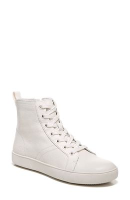 Naturalizer Morrison High Top Sneaker in Beige Leather