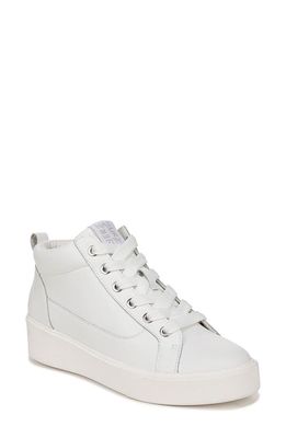 Naturalizer Morrison Mid Sneaker in White Leather