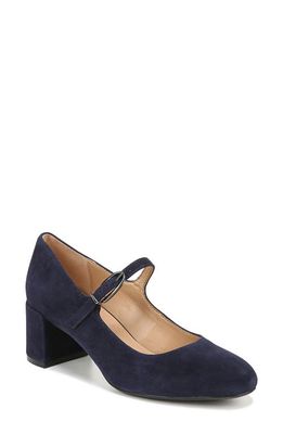 Naturalizer Renny Mary Jane Pump in Navy Blue Suede