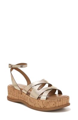 Naturalizer Riley Strappy Sandal in Light Bronze Synthetic