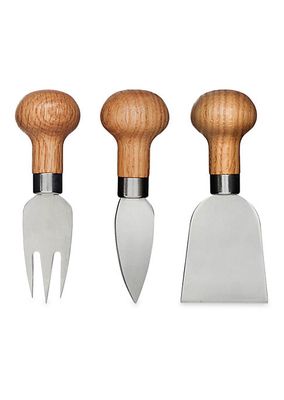 Nature Cheese 3-Piece Knife & Fork Set