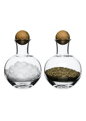 Nature Glass Spice Bottle 2-Piece Set