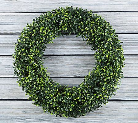 Nature Spring 19.5" Artificial Boxwood Wreath