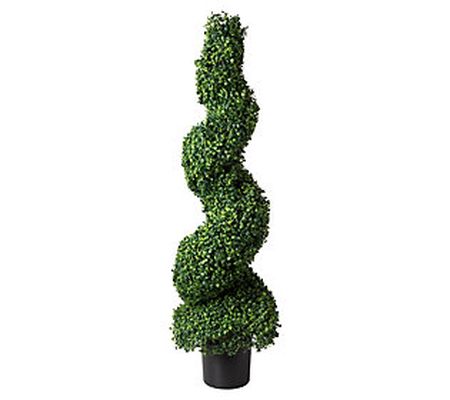 Nature Spring 50" Spiral Boxwood Topiary Tree