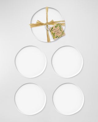 Nature's Table Appetizer Plates, Set of 4