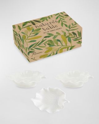 Nature's Table Leaf Dishes, Set of 3