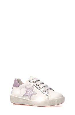 Naturino Annie Zip Sneaker in White-Silver-Lilac