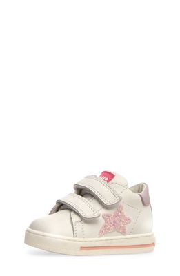 Naturino Kids' Falcotto Sneaker in Off White/Pink/Lilac