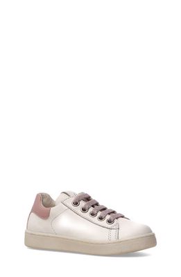 Naturino Kids' Flich Zip Sneaker in White-Pink