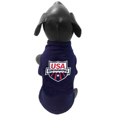 Navy USA Swimming Pet T-Shirt