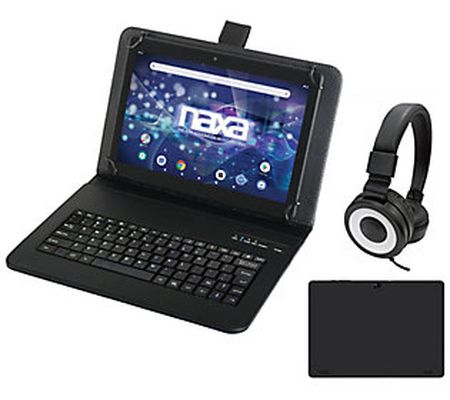 Naxa 10.1" Tablet w/ Bluetooth Keyboard, Case & Headphones