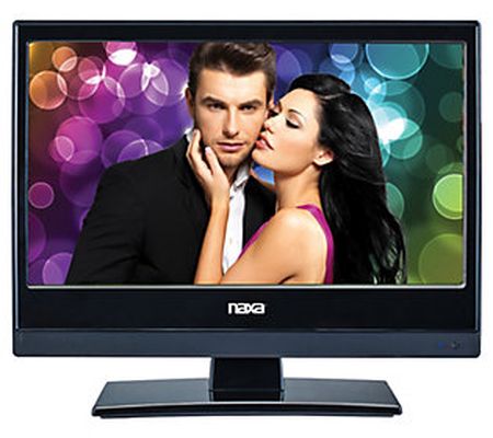 Naxa 13.3" FHD LED TV w/ DVD Player & Car Adapt er