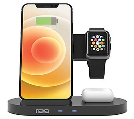 Naxa 3-in-1 Smart Wireless Charging System