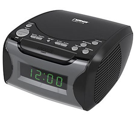 Naxa Digital Alarm Clock Radio w/ CD Player & U SB Charge Port