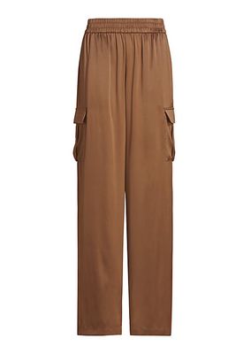 Nazanin Silk-Blend Cargo Pants