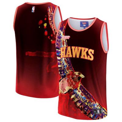 NBA X KIDSUPER Unisex NBA & KidSuper Studios by Fanatics Red Atlanta Hawks Hometown Jersey