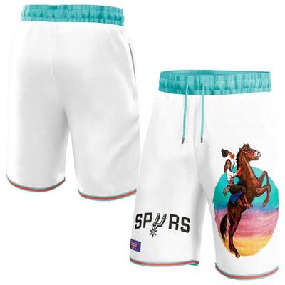 NBA X KIDSUPER Unisex NBA & KidSuper Studios by Fanatics White San Antonio Spurs Hometown Shorts
