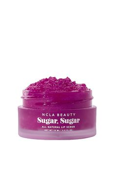 NCLA Sugar, Sugar 100% Natural Lip Scrub in Black Cherry.