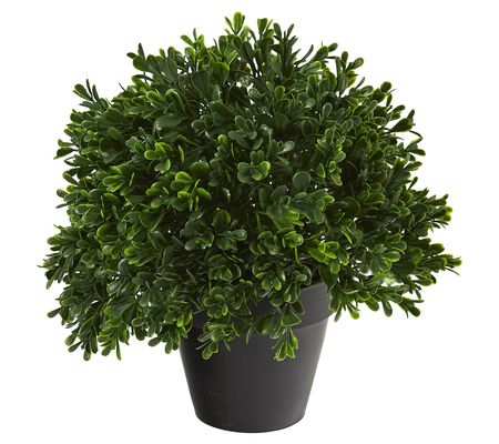 Nearly Natural 10" Boxwood Topiary Plant UV Res istant