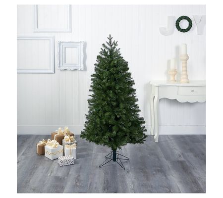 Nearly Natural 5' Vancouver Faux Christmas Tree w/ Lights